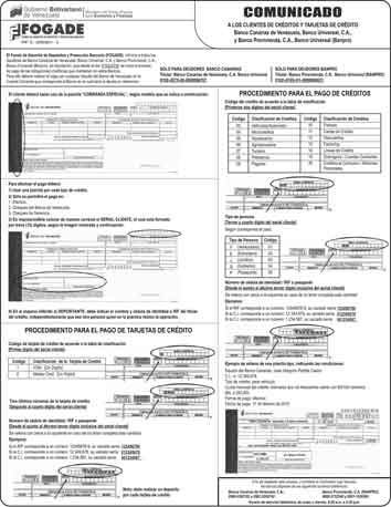 Procedimiento de pago Fogade Bancos