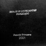 Indice de Otorgantes