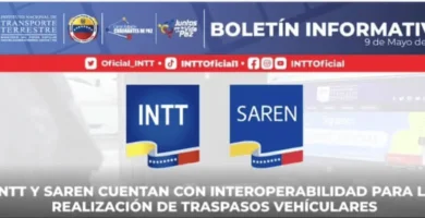 Boletín INTT y SAREN cuentan con interoperatividad para traspaso de vehículos 9/5/23