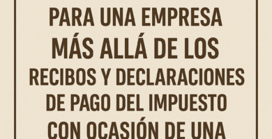 Documentación relevante para fiscalizaciones