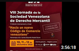 Crónica de la VIII Jornada de la Sociedad Venezolana de Derecho Mercantil + Vídeos