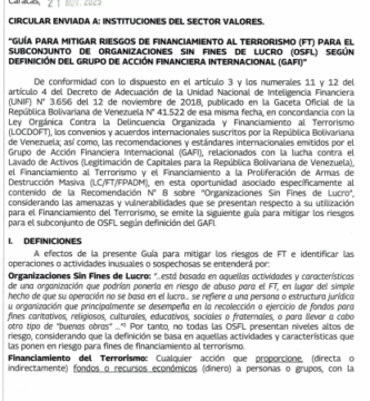 Circular Noviembre 2025 de la Unidad de Inteligencia Financiera UNIF-DDG-DSU-07210 (21/11/2025)