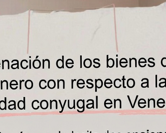 La Enajenación de Bienes de la Comunidad Conyugal mediante Autorización