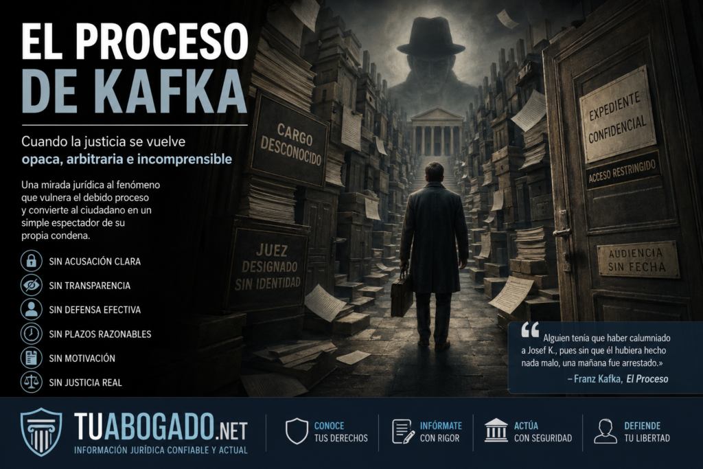 El “proceso de Kafka” como paradigma de la negación del debido proceso