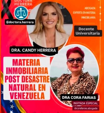 Marco Jurídico Inmobiliario en Venezuela ante Desastres Naturales con Cora Farias