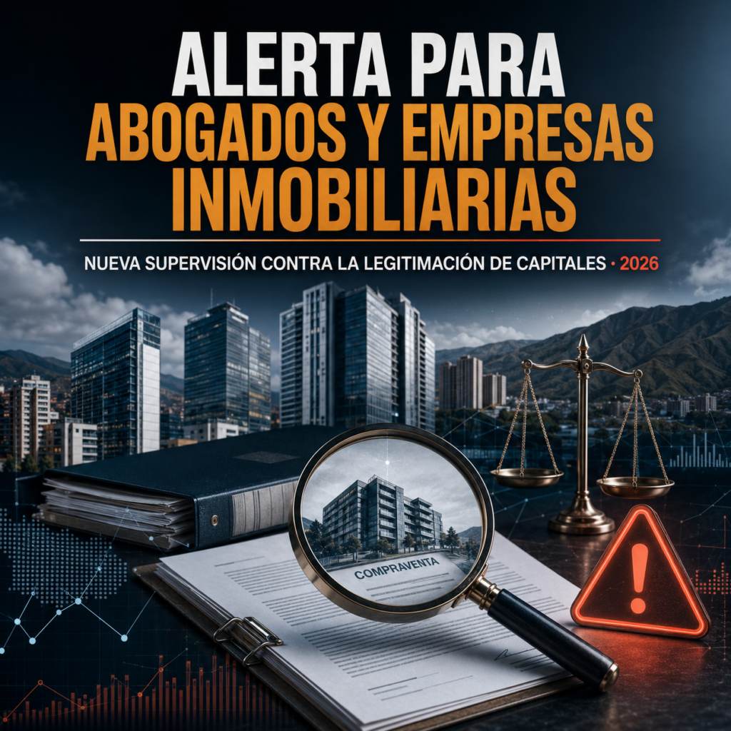 Alerta para abogados y empresas inmobiliarias: Venezuela intensificará en 2026 la supervisión contra la legitimación de capitales